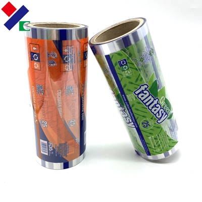 Laminated PE Coated Food Packaging Film Roll For Sugar Salt Sachet Wrapping