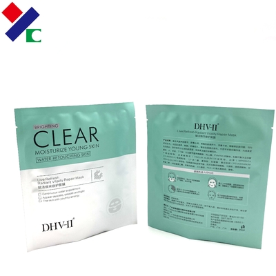 Beauty Makeup Hdpe Kraft Paper Three Side Seal Pouch Custom Printing With Logo